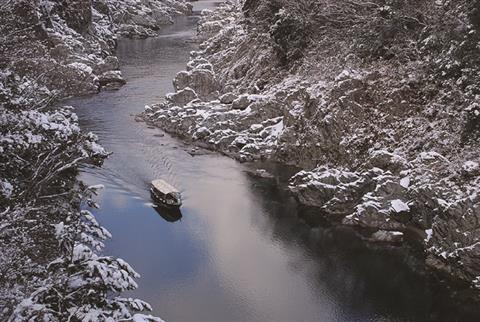 冬の大歩危峡　写真提供：三好市観光協会